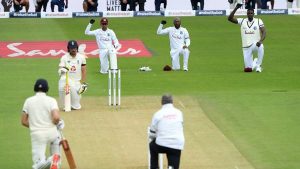 Cricketers take the knee for Black Lives Matter