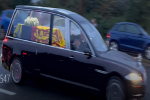 The Late Queen Elizabeth’s Body Journeys Down The A40 In A Box